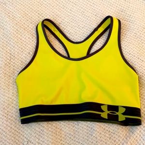 Under Armour Neon Yellow Sports Bra